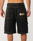 Rip Curl Mens Search Series Denim 23"Cargo Walkshorts - Washed Black