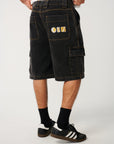 Rip Curl Mens Search Series Denim 23"Cargo Walkshorts - Washed Black