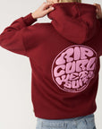 Rip Curl Womens Icons Of Surf Heritage Hoodie - Dark Plum