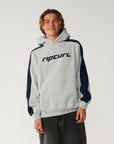 Rip Curl Mens Archive Panel Hoodie Fleece - Grey Marle