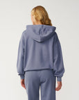Rip Curl Womens Varsity Sports Oversize Hoodie - Blue Grey