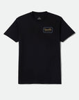 Brixton Grade Standard T-Shirt - Black/Sunset/Grey Blue