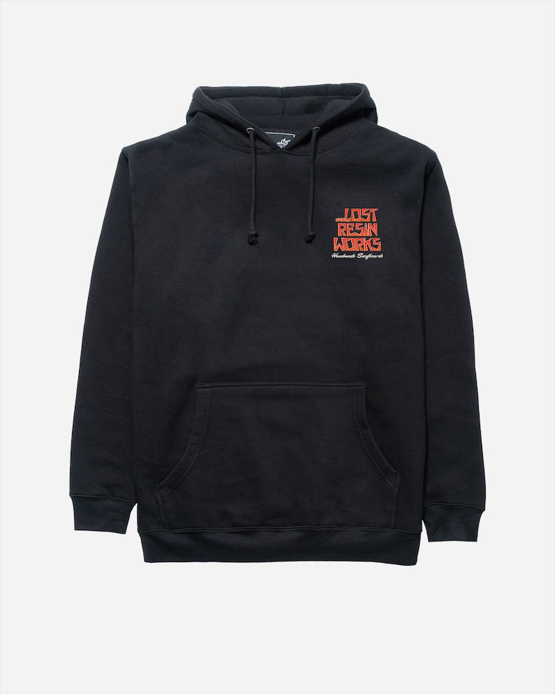 Lost Mens Handmade Heavyweight Hoodie - Black - ManGo Surfing