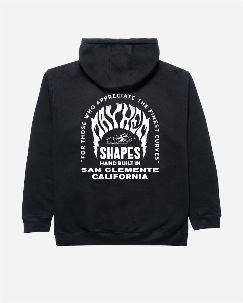 Lost Mens Mayhem Shapes Hoodie - Black - ManGo Surfing