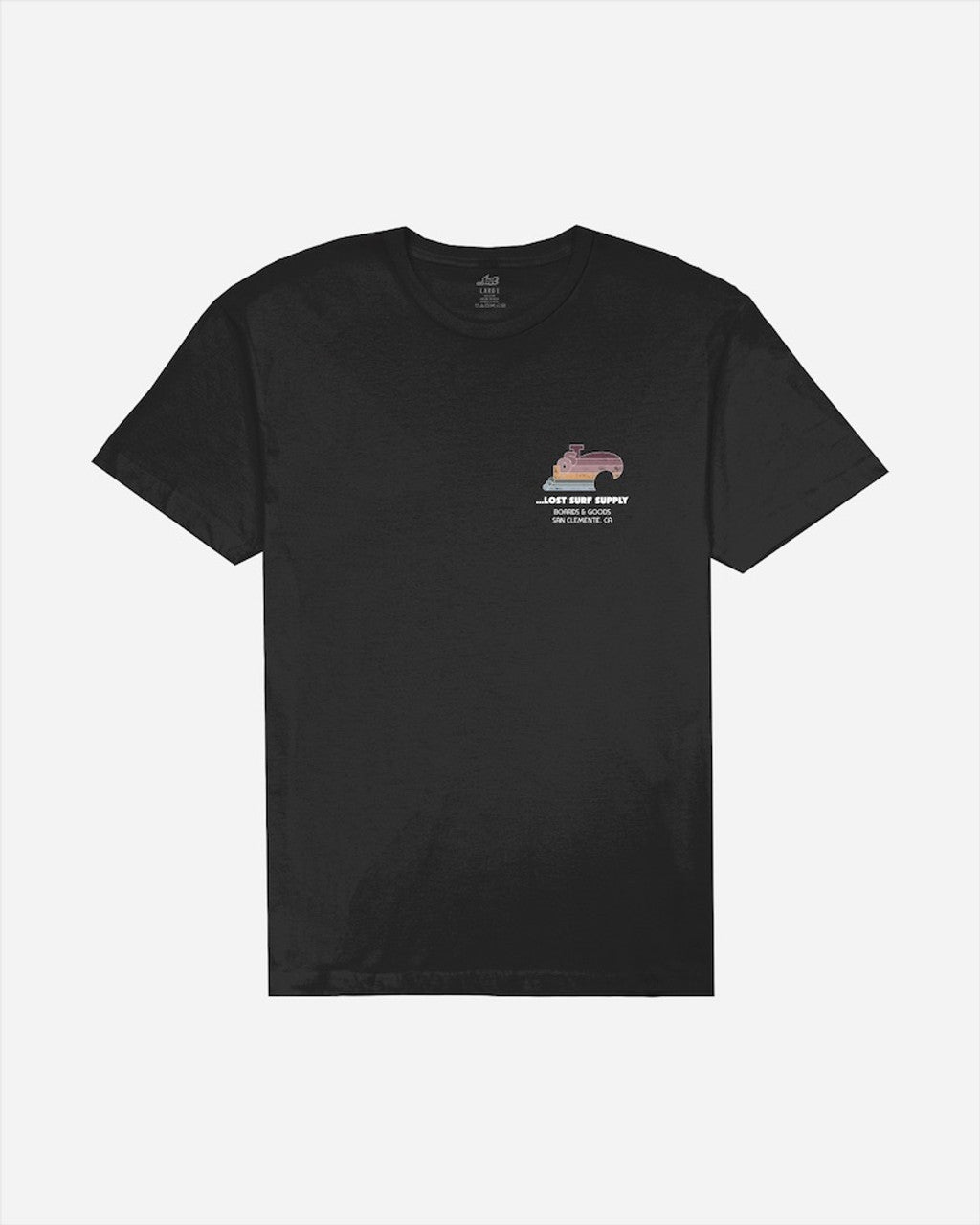 Lost Mens Big Wave T-Shirt - Black - ManGo Surfing