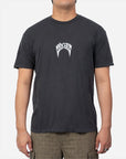 Lost Mens Mayhem Bolts Vintage Dye T-Shirt - Vintage Black with White