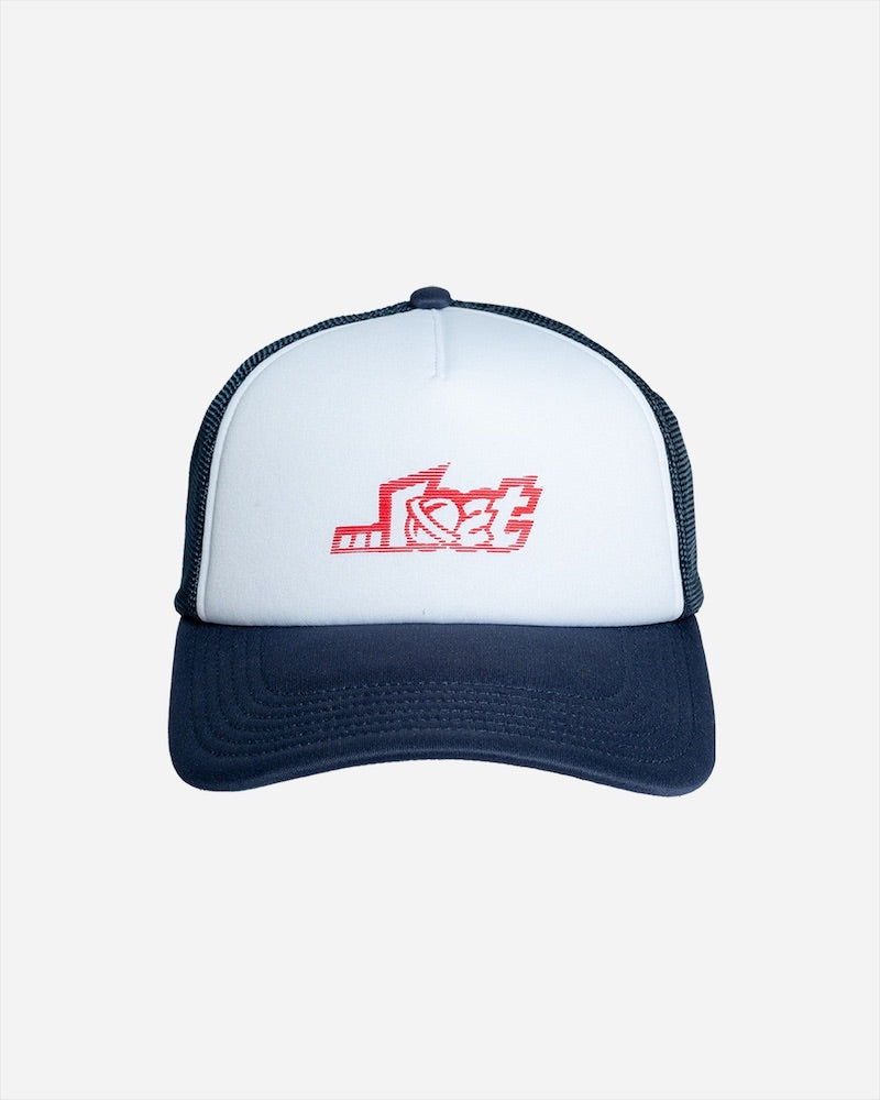 Lost Mens Pro-Formance Trucker Hat - One Size - Navy With Fire - ManGo Surfing