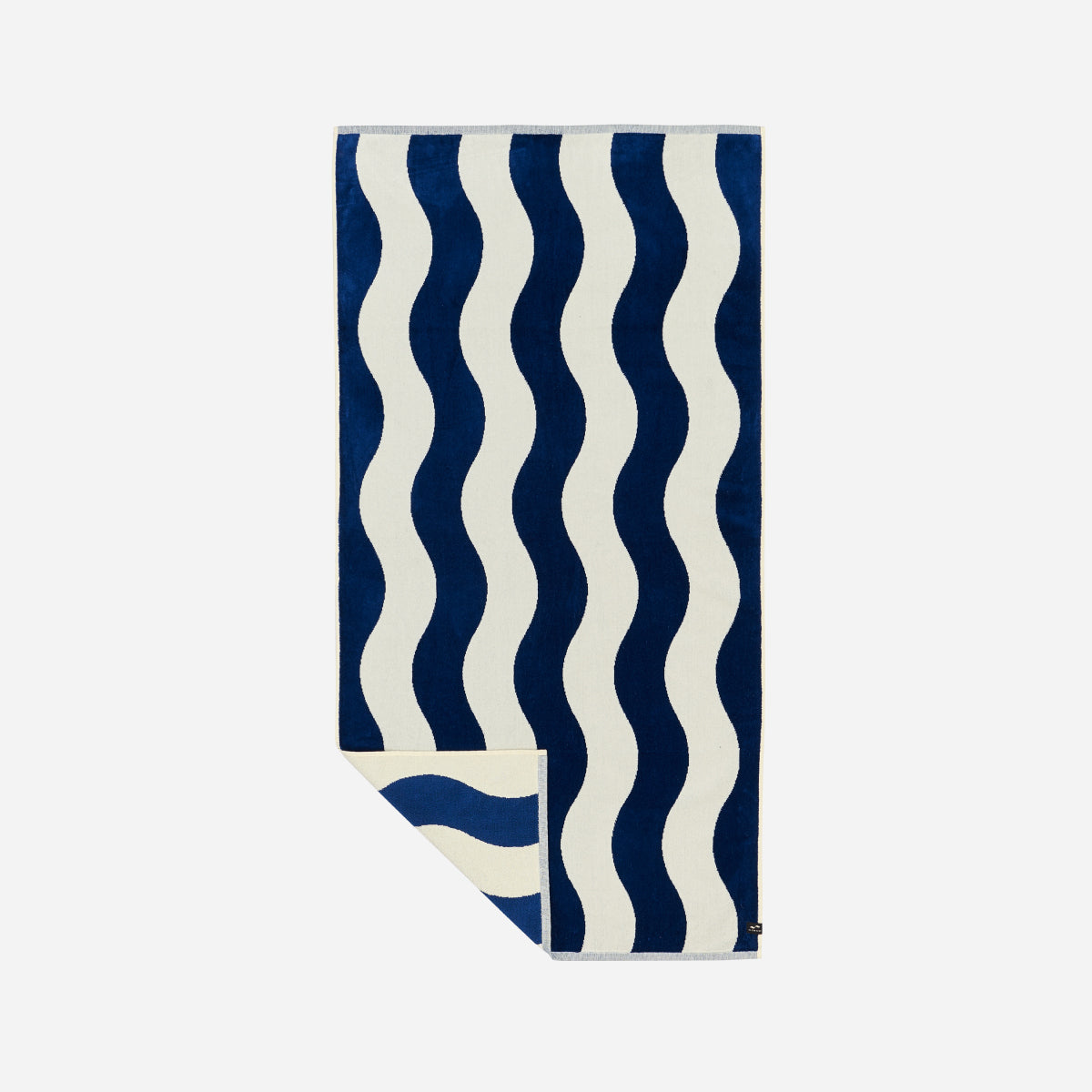 Slowtide Stripe Premium Woven Towel - Deep Pool - ManGo Surfing