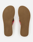 Rip Curl Womens Freedom Plush Bloom Open Toe Sandals - Dark Plum