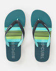 Rip Curl Mens Daybreaker Bloom Open Toe Sandals - Blue Green
