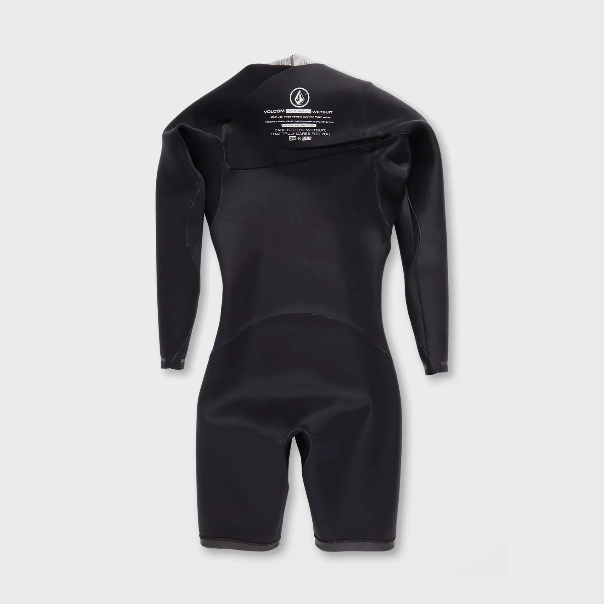 2/2mm Long Sleeve Spring Chest Zip Wetsuit - Mens Wetsuit - Black - ManGo Surfing