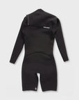 2/2mm Long Sleeve Spring Chest Zip Wetsuit - Mens Wetsuit - Black - ManGo Surfing
