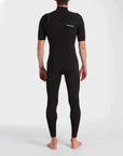 2/2mm Short Sleeve Chest Zip Full Wetsuit - Mens Wetsuit - Black - ManGo Surfing