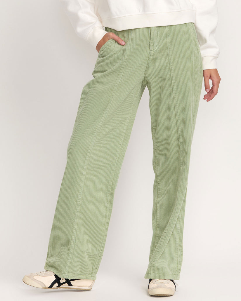 RVCA Womens Daylight Pants - Green Tea - ManGo Surfing