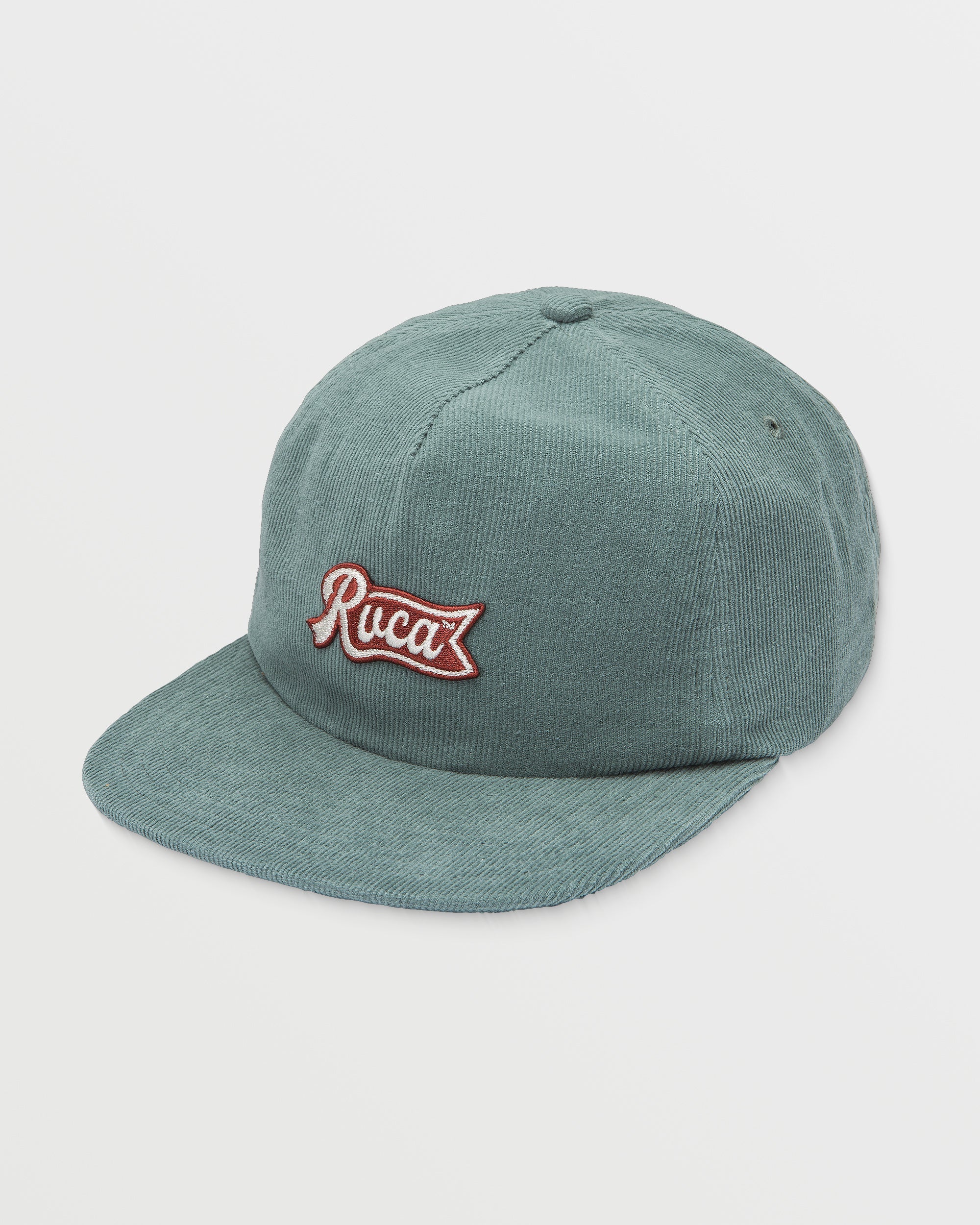 RVCA Mens Pen Script Cord Snapback Hat - One Size - Balsam Green - ManGo Surfing