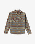 RVCA Mens Dayshift Blanket Flannel Long Sleeve Shirt - Mushroom - ManGo Surfing