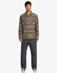 RVCA Mens Dayshift Blanket Flannel Long Sleeve Shirt - Mushroom - ManGo Surfing