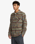RVCA Mens Dayshift Blanket Flannel Long Sleeve Shirt - Mushroom - ManGo Surfing