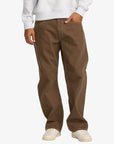 RVCA Mens Dayshift 5 Pocket Canvas Trousers - Bombay Brown