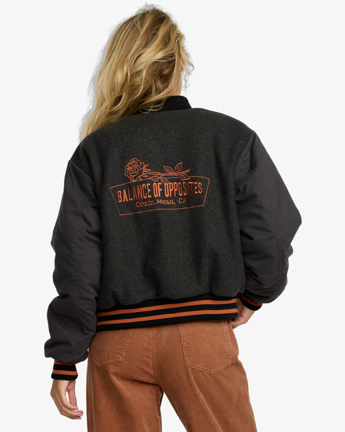 RVCA Womens Ryan Bomber Jacket - Washed Black - ManGo Surfing