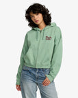 RVCA Womens Court Hoodie - Sea Green - ManGo Surfing