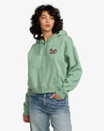 RVCA Womens Court Hoodie - Sea Green - ManGo Surfing