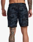 RVCA Mens Yogger Stretch 17" Elasticated Shorts - Camouflage