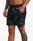 RVCA Mens Yogger Stretch 17" Elasticated Shorts - Camouflage