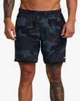 RVCA Mens Yogger Stretch 17" Elasticated Shorts - Camouflage