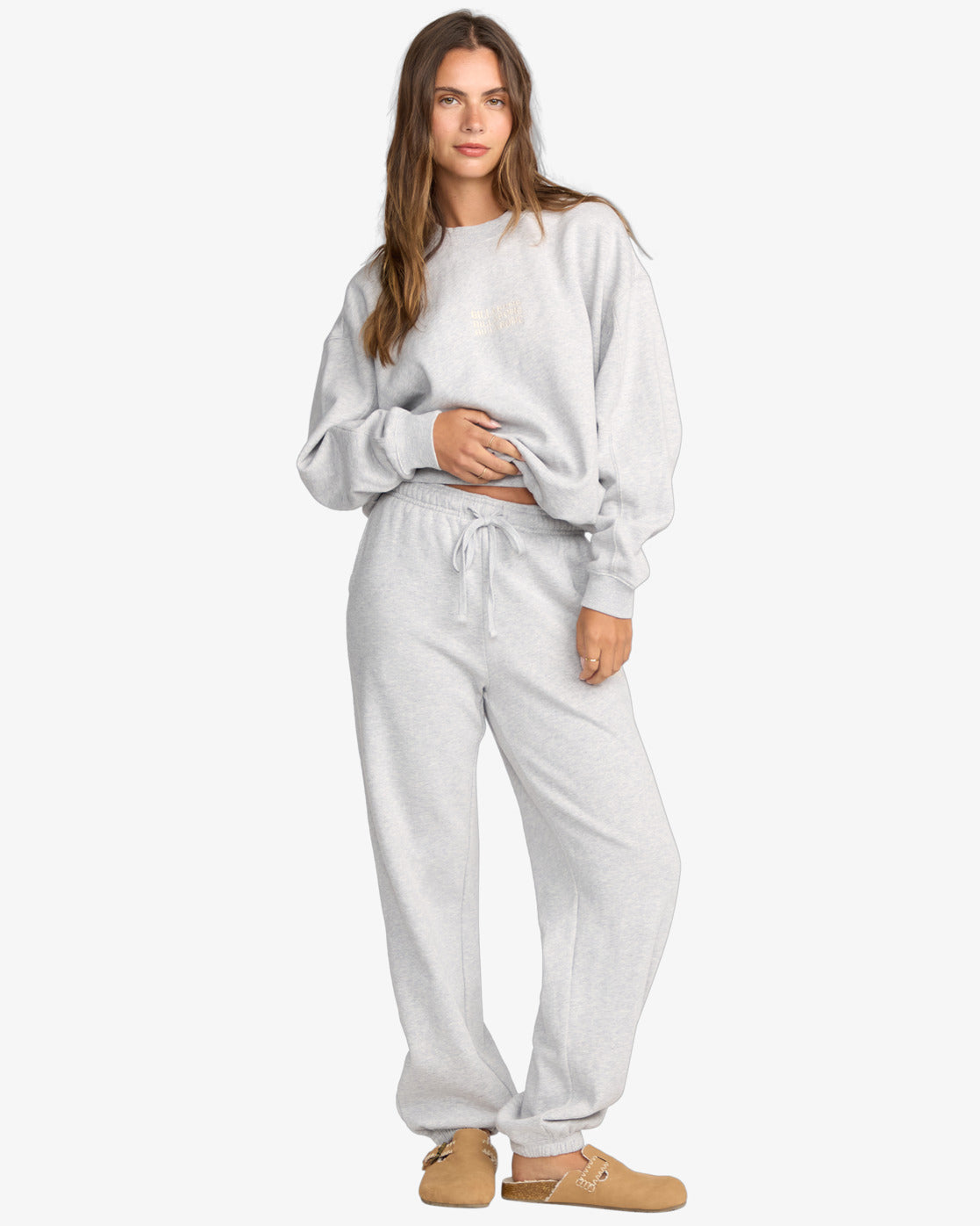 Billabong Womens So Sunny Joggers - Heather Grey - ManGo Surfing