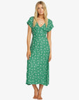 Billabong Womens Bright Skies Midi Dress - Island Green - ManGo Surfing