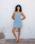 Billabong Womens Stay In The Sun Mini Dress - Salt Blue - ManGo Surfing