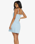 Billabong Womens Stay In The Sun Mini Dress - Salt Blue - ManGo Surfing
