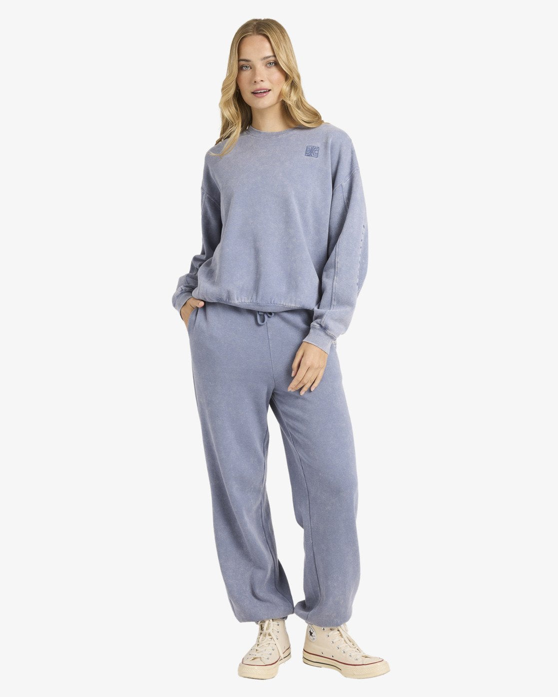 Billabong Womens Saltwashed Kendal Sweatshirt - Stone Blue