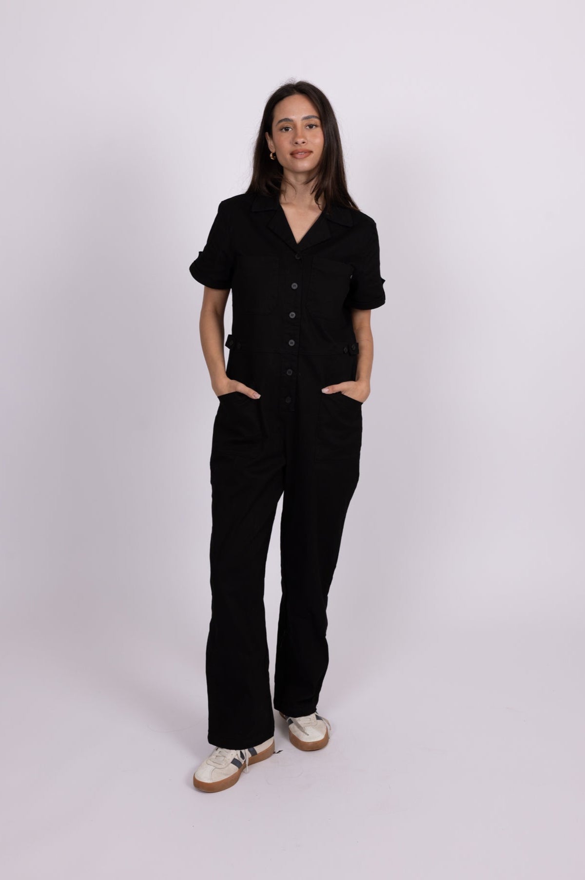 Rusty Womens Margot Jumpsuit - Black - ManGo Surfing
