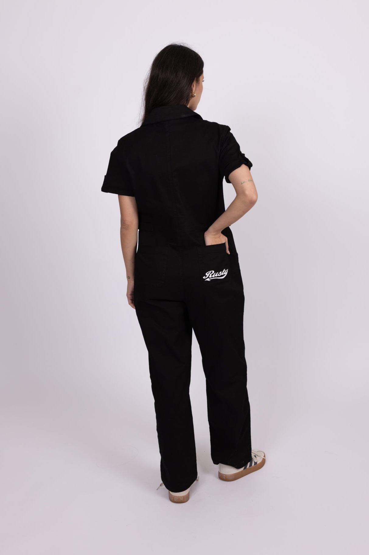 Rusty Womens Margot Jumpsuit - Black - ManGo Surfing