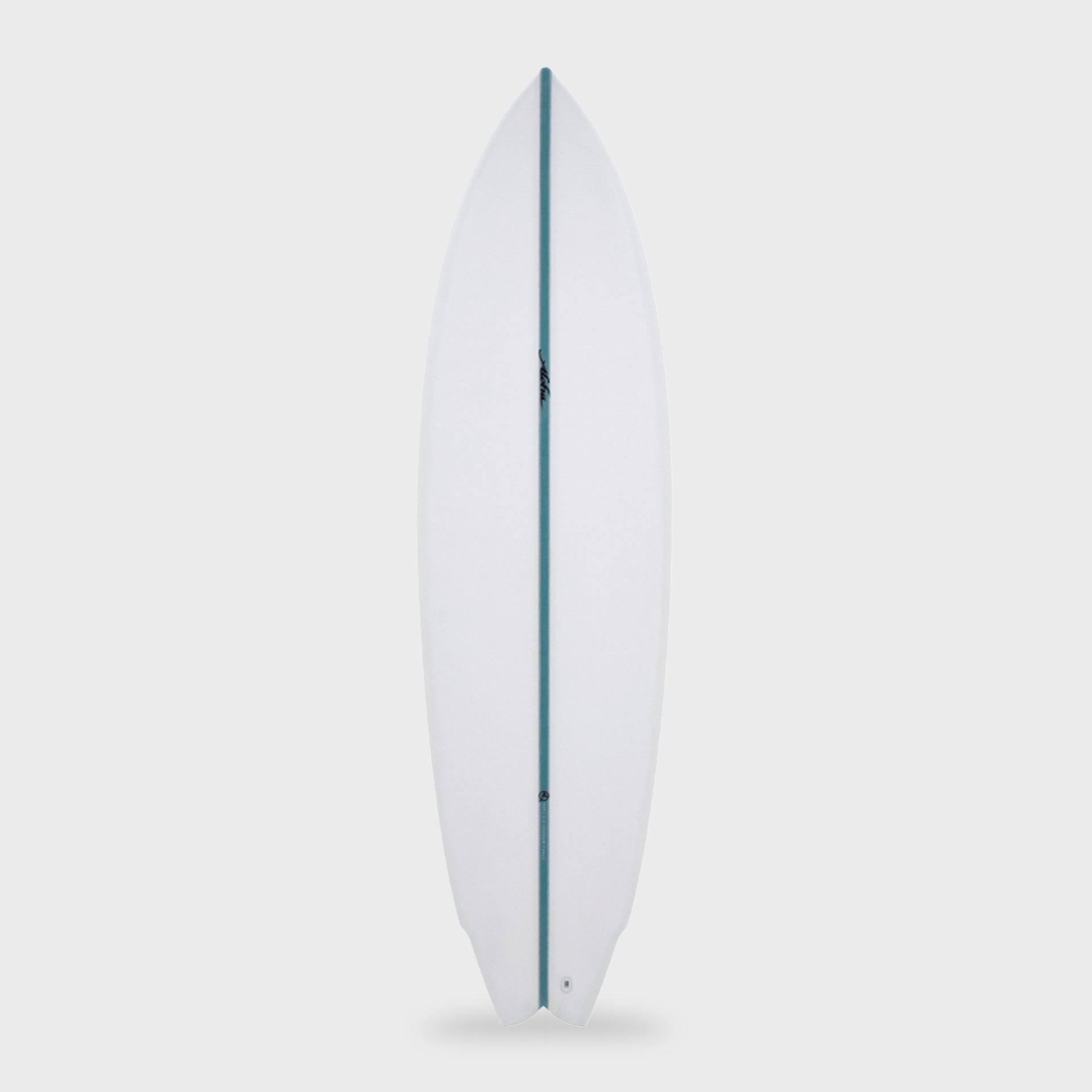 Aloha S Flyer 5F Future Shadow Force Surfboard - 6'6 - Clear/Aqua Stringer