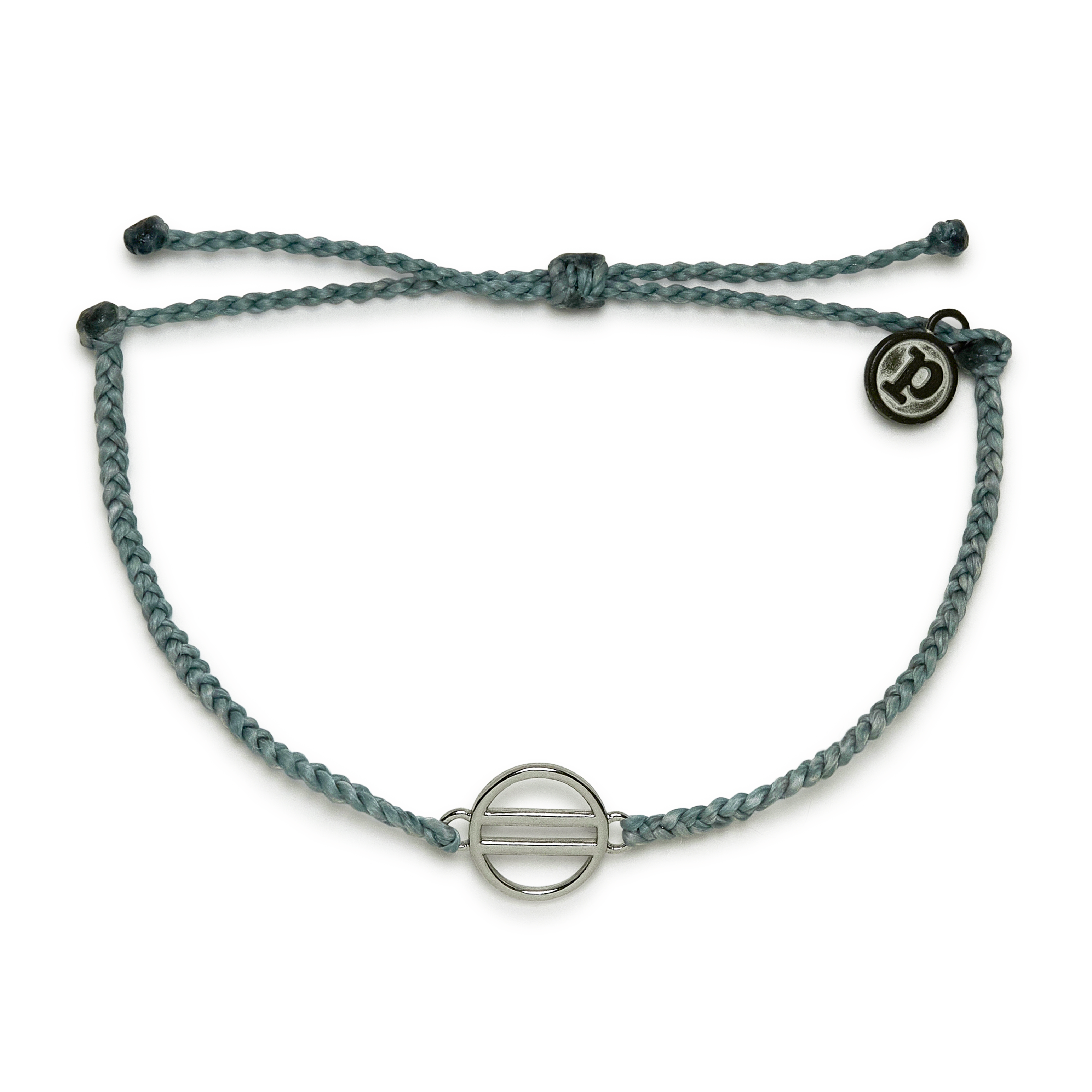 Pura Vida Retro Sun Silver Bracelet - Smoke Blue - ManGo Surfing