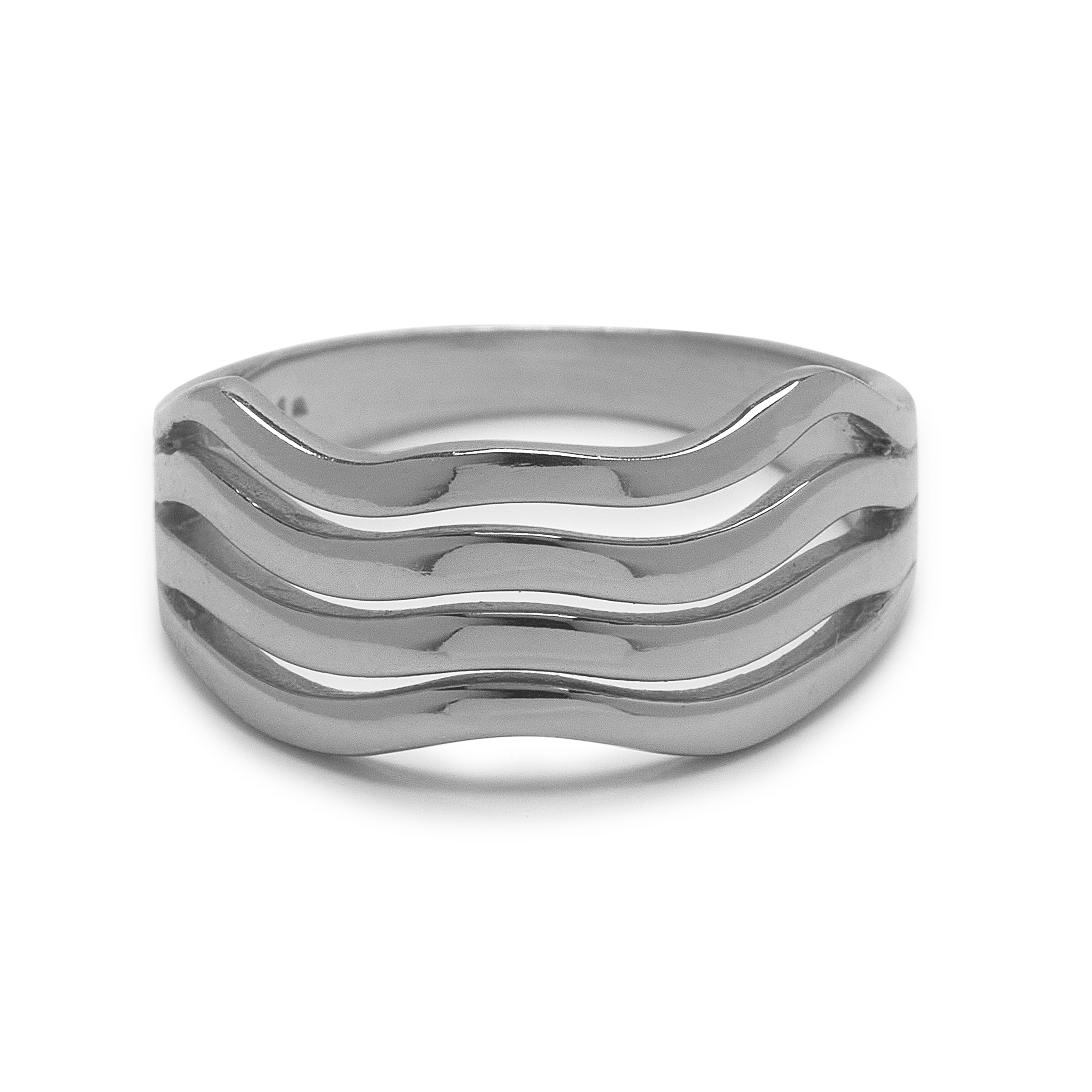 Pura Vida Wavy Ring - Silver - ManGo Surfing