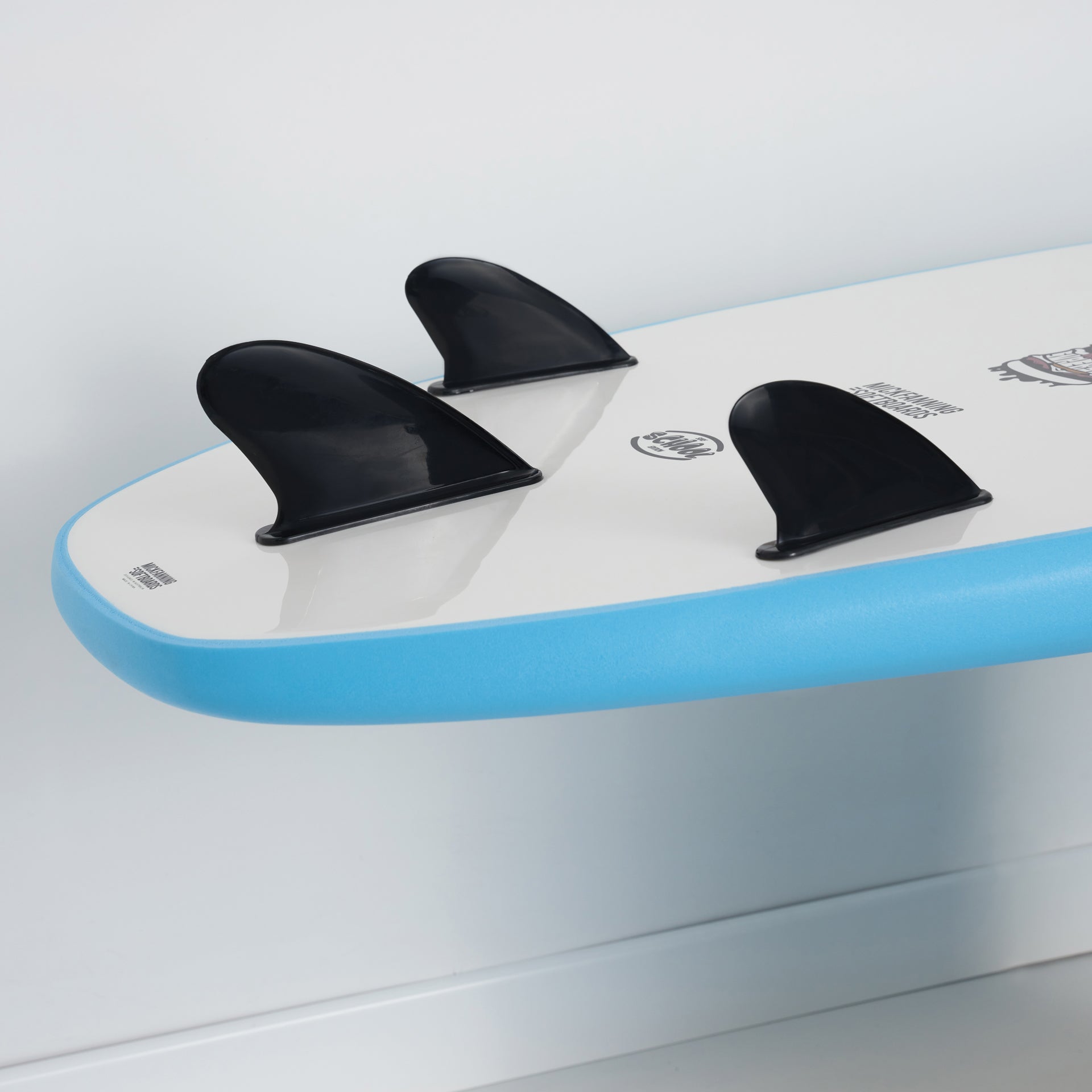 7'6 XL Surf School Surfboard - Screw Thru 3F - Aqua - ManGo Surfing