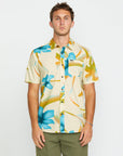 Volcom Mens Tracers Floral Shirt - Beige - ManGo Surfing