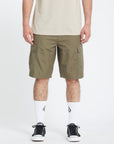Volcom Mens Strange Tripper 22" Cargo Shorts - Wintermoss