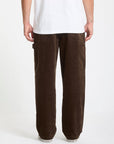 Volcom Mens Kraftsman Corduroy Trousers - Brown Stone
