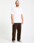 Volcom Mens Kraftsman Corduroy Trousers - Brown Stone