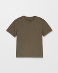 Volcom Mens Stone Blanks T-Shirt - Sage Leaf - ManGo Surfing