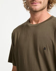 Volcom Mens Stone Blanks T-Shirt - Sage Leaf - ManGo Surfing