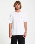 Volcom Mens Stone Blanks T-Shirt - White - ManGo Surfing
