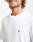 Volcom Mens Stone Blanks T-Shirt - White - ManGo Surfing