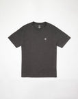 Volcom Circle Blanks Short Sleeve T-Shirt - Heather Black