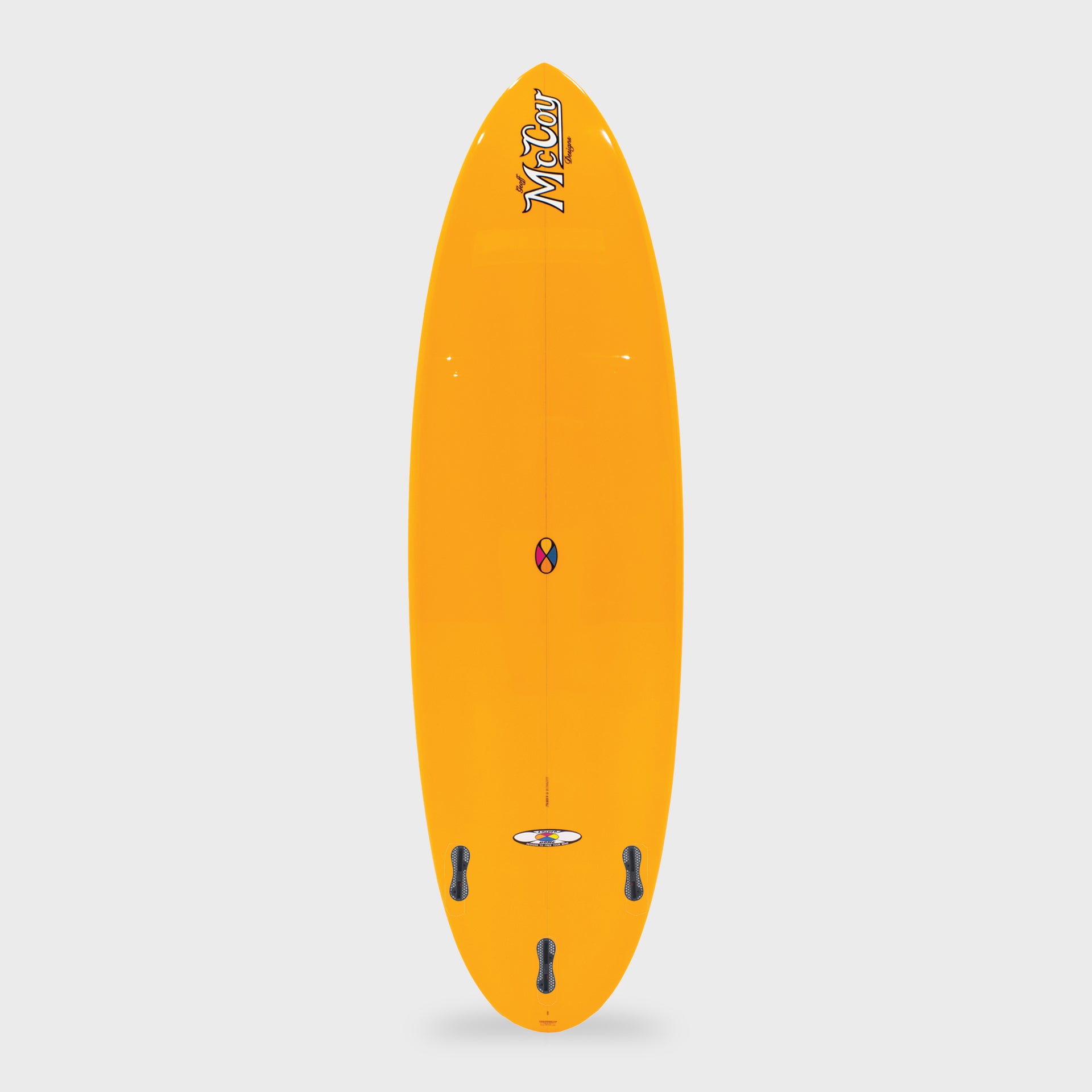 McCoy All Round Nugget 3F FCSII XF Sunrise Polish Surfboard - Yellow
